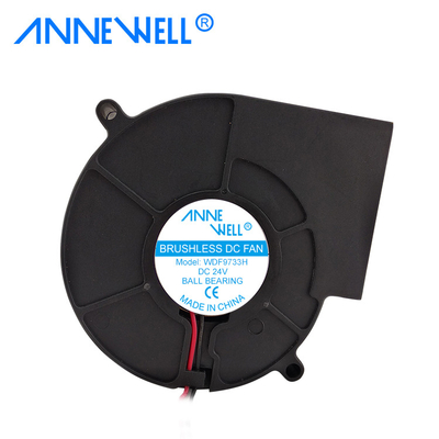 Hotels 97x97x33mm DC Fan 4 Inch DC 12v 24v 48v 9733 Centrifugal Blower Fan With Pwm Control